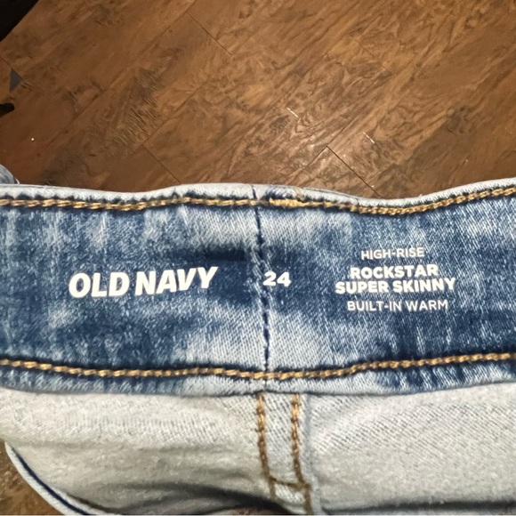 Old navy plus size high rise super skinny jeans light Wash pockets stretchy 24w - Picture 7 of 10